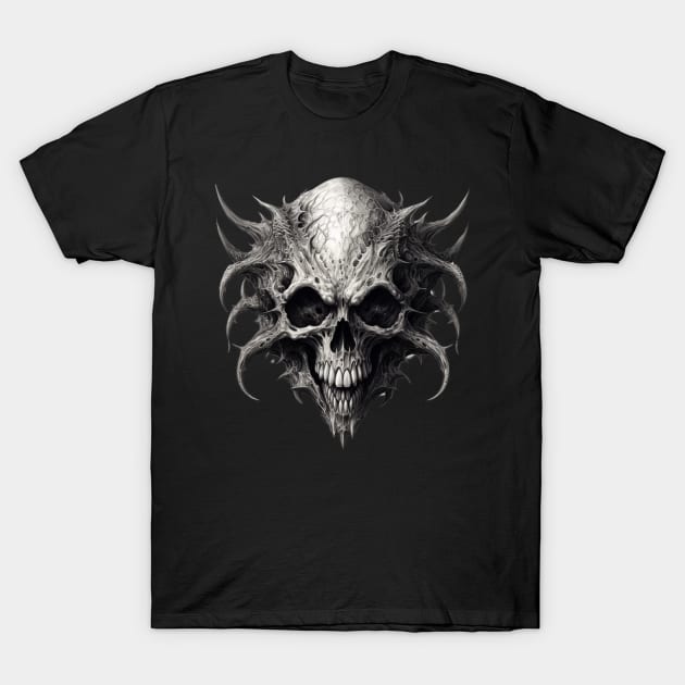 demogorgon skull T-Shirt by Aldrvnd